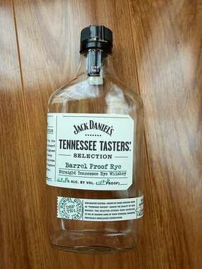 JACK DANIELS TENNESSEE TASTERS Selection Barrel Proof Rye 375 ML BOTTLE Empty